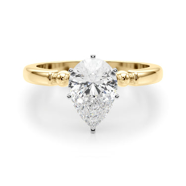 Beaded & Bezel Set Engagement Ring – Lab Diamond Engagement Ring in 18K Gold | Just Brilliant – view 46