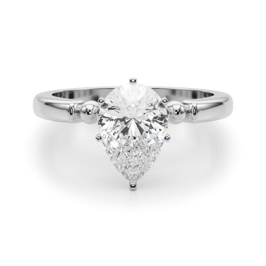 Beaded & Bezel Set Engagement Ring – Lab Diamond Engagement Ring in 18K Gold | Just Brilliant – view 22