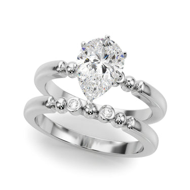 Beaded & Bezel Set Engagement Ring – Lab Diamond Engagement Ring in 18K Gold | Just Brilliant – view 16