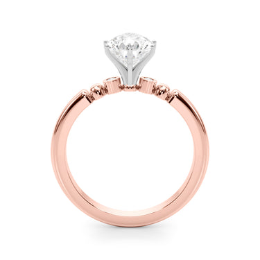 Beaded & Bezel Set Engagement Ring – Lab Diamond Engagement Ring in 18K Gold | Just Brilliant – view 58
