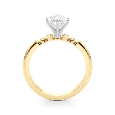 Beaded & Bezel Set Engagement Ring – Lab Diamond Engagement Ring in 18K Gold | Just Brilliant – view 34