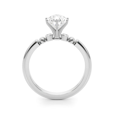 Beaded & Bezel Set Engagement Ring – Lab Diamond Engagement Ring in 18K Gold | Just Brilliant – view 10