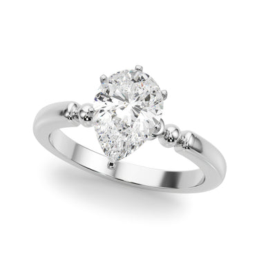 Beaded & Bezel Set Engagement Ring – Lab Diamond Engagement Ring in 18K Gold | Just Brilliant – lifestyle view