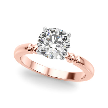 Beaded & Bezel Set Engagement Ring – Lab Diamond Engagement Ring in 18K Gold | Just Brilliant – view 53