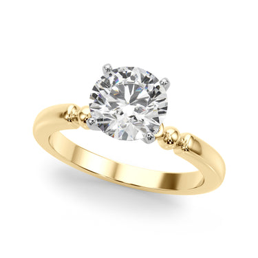Beaded & Bezel Set Engagement Ring – Lab Diamond Engagement Ring in 18K Gold | Just Brilliant – view 29