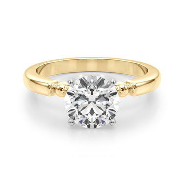 Beaded & Bezel Set Engagement Ring – Lab Diamond Engagement Ring in 18K Gold | Just Brilliant – view 47