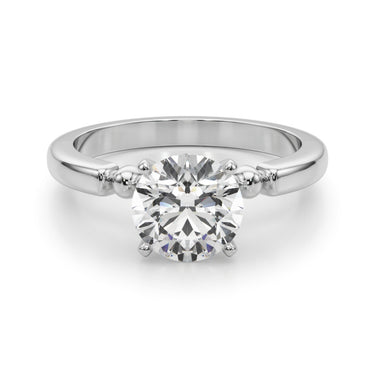 Beaded & Bezel Set Engagement Ring – Lab Diamond Engagement Ring in 18K Gold | Just Brilliant – view 23