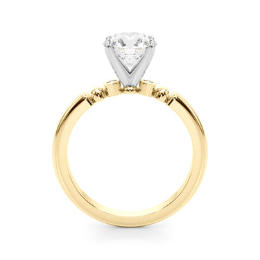 Beaded & Bezel Set Engagement Ring – Lab Diamond Engagement Ring in 18K Gold | Just Brilliant – view 35