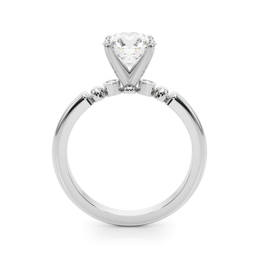 Beaded & Bezel Set Engagement Ring – Lab Diamond Engagement Ring in 18K Gold | Just Brilliant – view 11