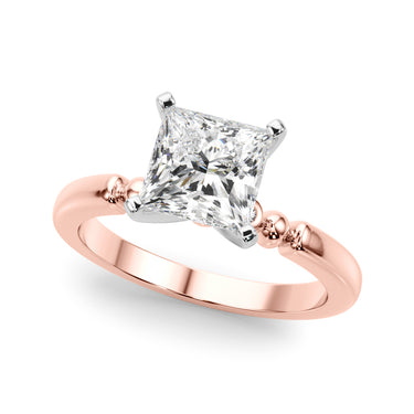 Beaded & Bezel Set Engagement Ring – Lab Diamond Engagement Ring in 18K Gold | Just Brilliant – view 54