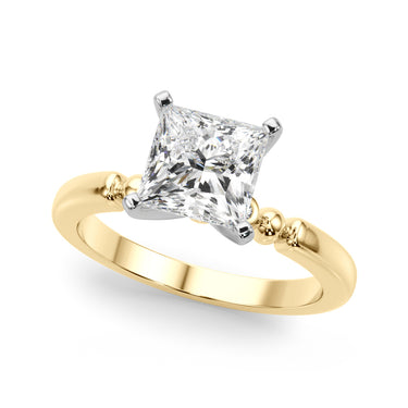 Beaded & Bezel Set Engagement Ring – Lab Diamond Engagement Ring in 18K Gold | Just Brilliant – view 30