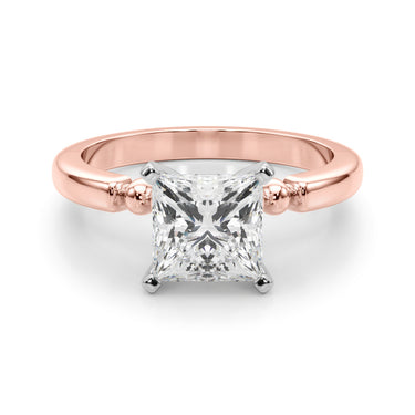 Beaded & Bezel Set Engagement Ring – Lab Diamond Engagement Ring in 18K Gold | Just Brilliant – view 72