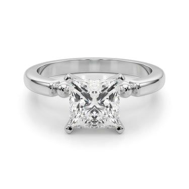 Beaded & Bezel Set Engagement Ring – Lab Diamond Engagement Ring in 18K Gold | Just Brilliant – view 24