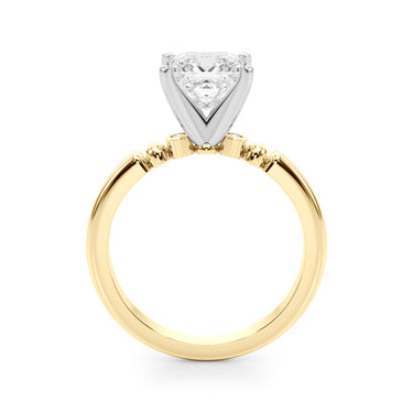 Beaded & Bezel Set Engagement Ring – Lab Diamond Engagement Ring in 18K Gold | Just Brilliant – view 36