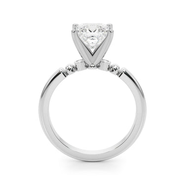 Beaded & Bezel Set Engagement Ring – Lab Diamond Engagement Ring in 18K Gold | Just Brilliant – view 12