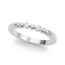 Beaded & Bezel Set Wedding Band – Radiant Lab Diamond Wedding Band in 18K Gold | Just Brilliant