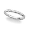 Twisting Diamond Accented Wedding Band – Radiant Lab Diamond Wedding Band in 18K Gold | Just Brilliant