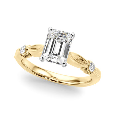 Contemporary Engagement Ring – Lab Diamond Engagement Ring in 18K Gold | Just Brilliant – view 25