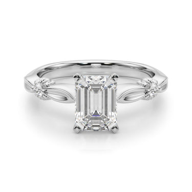 Contemporary Engagement Ring – Lab Diamond Engagement Ring in 18K Gold | Just Brilliant – view 19