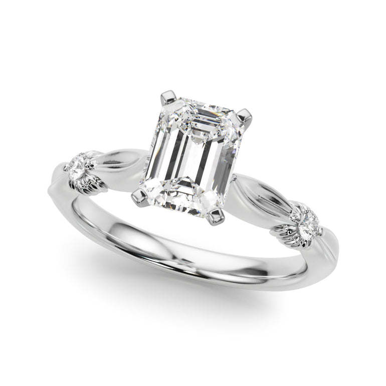 Contemporary Engagement Ring – Radiant Lab Diamond Engagement Ring in 18K Gold | Just Brilliant