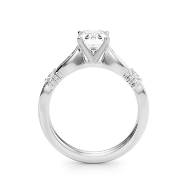 Contemporary Engagement Ring – Lab Diamond Engagement Ring in 18K Gold | Just Brilliant – view 7