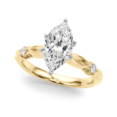 Contemporary Engagement Ring – Lab Diamond Engagement Ring in 18K Gold | Just Brilliant – view 26
