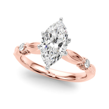 Contemporary Engagement Ring – Lab Diamond Engagement Ring in 18K Gold | Just Brilliant – view 50