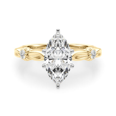 Contemporary Engagement Ring – Lab Diamond Engagement Ring in 18K Gold | Just Brilliant – view 44
