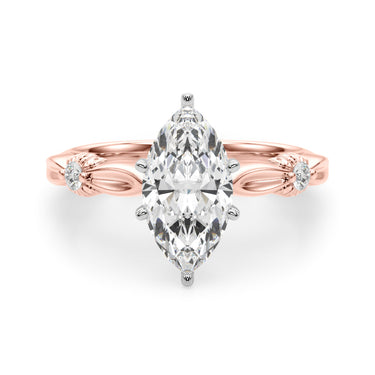 Contemporary Engagement Ring – Lab Diamond Engagement Ring in 18K Gold | Just Brilliant – view 68