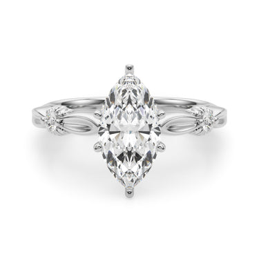 Contemporary Engagement Ring – Lab Diamond Engagement Ring in 18K Gold | Just Brilliant – view 20