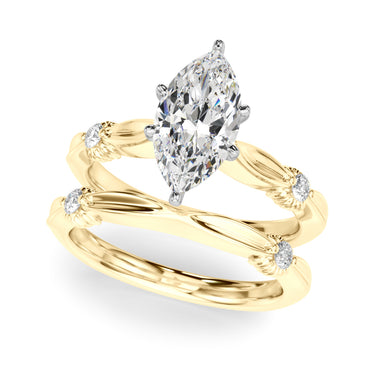 Contemporary Engagement Ring – Lab Diamond Engagement Ring in 18K Gold | Just Brilliant – view 38