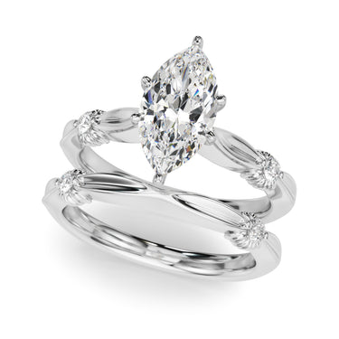 Contemporary Engagement Ring – Lab Diamond Engagement Ring in 18K Gold | Just Brilliant – view 14