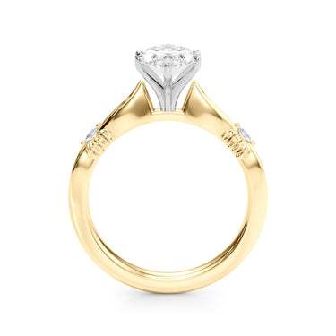 Contemporary Engagement Ring – Lab Diamond Engagement Ring in 18K Gold | Just Brilliant – view 32