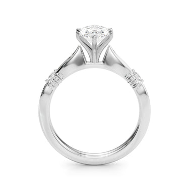 Contemporary Engagement Ring – Lab Diamond Engagement Ring in 18K Gold | Just Brilliant – view 8