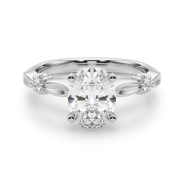 Contemporary Engagement Ring – Lab Diamond Engagement Ring in 18K Gold | Just Brilliant – view 21