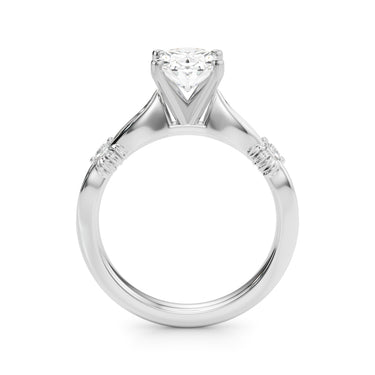 Contemporary Engagement Ring – Lab Diamond Engagement Ring in 18K Gold | Just Brilliant – view 9
