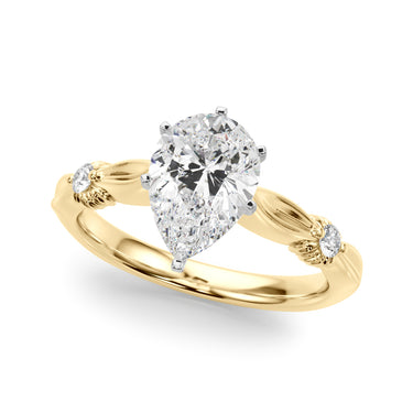 Contemporary Engagement Ring – Lab Diamond Engagement Ring in 18K Gold | Just Brilliant – view 28