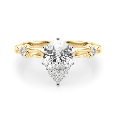 Contemporary Engagement Ring – Lab Diamond Engagement Ring in 18K Gold | Just Brilliant – view 46
