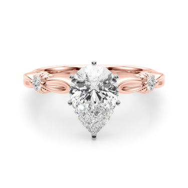 Contemporary Engagement Ring – Lab Diamond Engagement Ring in 18K Gold | Just Brilliant – view 70