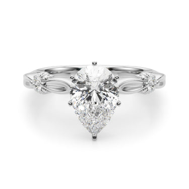 Contemporary Engagement Ring – Lab Diamond Engagement Ring in 18K Gold | Just Brilliant – view 22