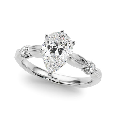 Contemporary Engagement Ring – Lab Diamond Engagement Ring in 18K Gold | Just Brilliant – lifestyle view