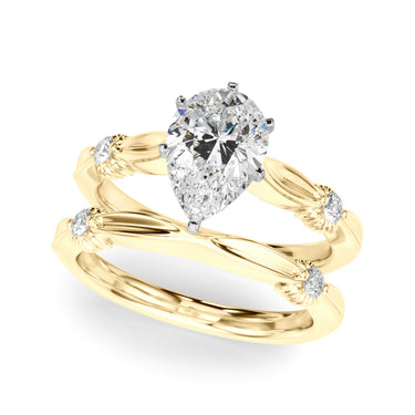 Contemporary Engagement Ring – Lab Diamond Engagement Ring in 18K Gold | Just Brilliant – view 40