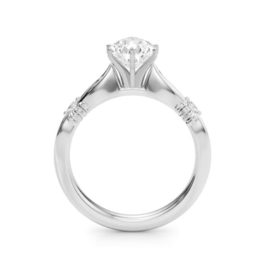 Contemporary Engagement Ring – Lab Diamond Engagement Ring in 18K Gold | Just Brilliant – view 10