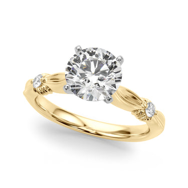 Contemporary Engagement Ring – Lab Diamond Engagement Ring in 18K Gold | Just Brilliant – view 29