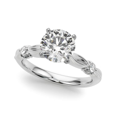 Contemporary Engagement Ring – Lab Diamond Engagement Ring in 18K Gold | Just Brilliant – side view