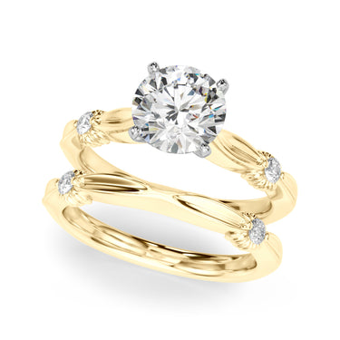 Contemporary Engagement Ring – Lab Diamond Engagement Ring in 18K Gold | Just Brilliant – view 41
