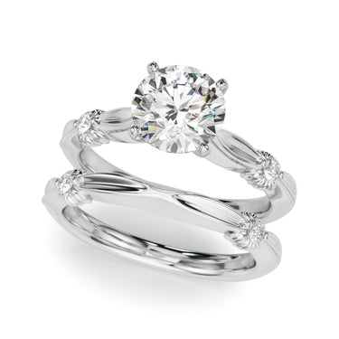 Contemporary Engagement Ring – Lab Diamond Engagement Ring in 18K Gold | Just Brilliant – view 17