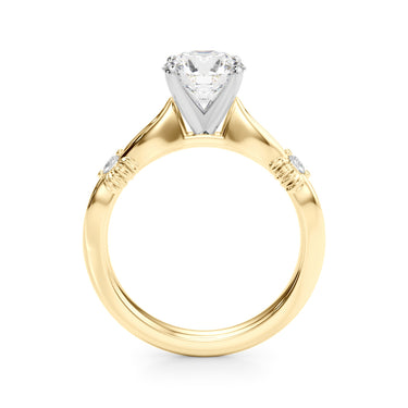 Contemporary Engagement Ring – Lab Diamond Engagement Ring in 18K Gold | Just Brilliant – view 35