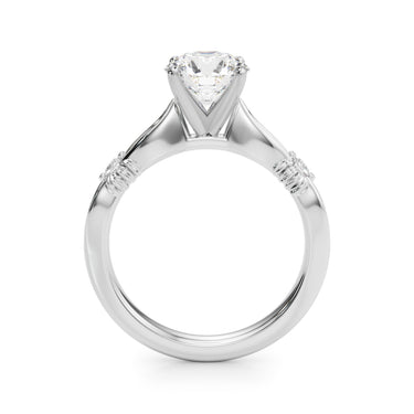 Contemporary Engagement Ring – Lab Diamond Engagement Ring in 18K Gold | Just Brilliant – view 11