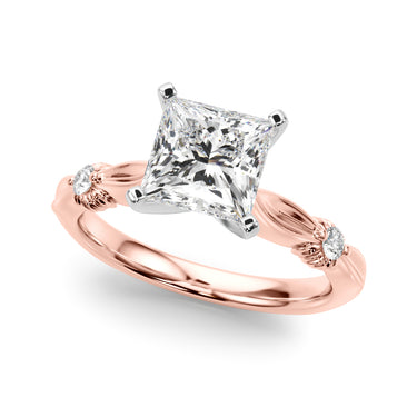 Contemporary Engagement Ring – Lab Diamond Engagement Ring in 18K Gold | Just Brilliant – view 54